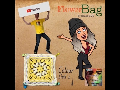 Mike's Creatieve Wereld | Flowerbag CAL | (color) Deel 1 (vierkantjes haken)