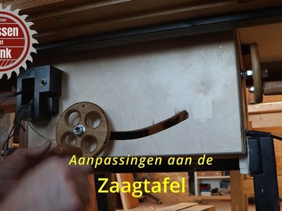 Modificaties aan de zaagtafel-deel1