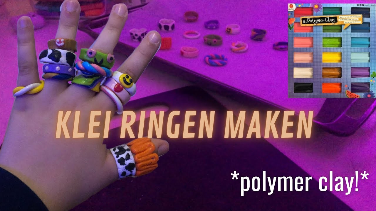 Polymeer klei ringen maken! + kleine action shoplog :) || nouhaila