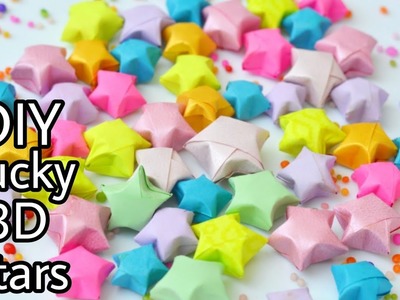 DIY Paper 3D Lucky Stars | Paper Stars | Paper crafts