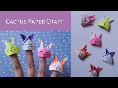 Easy Cactus Paper Craft For Kids | Funny Paper Crafts | Cactus Paper Craft