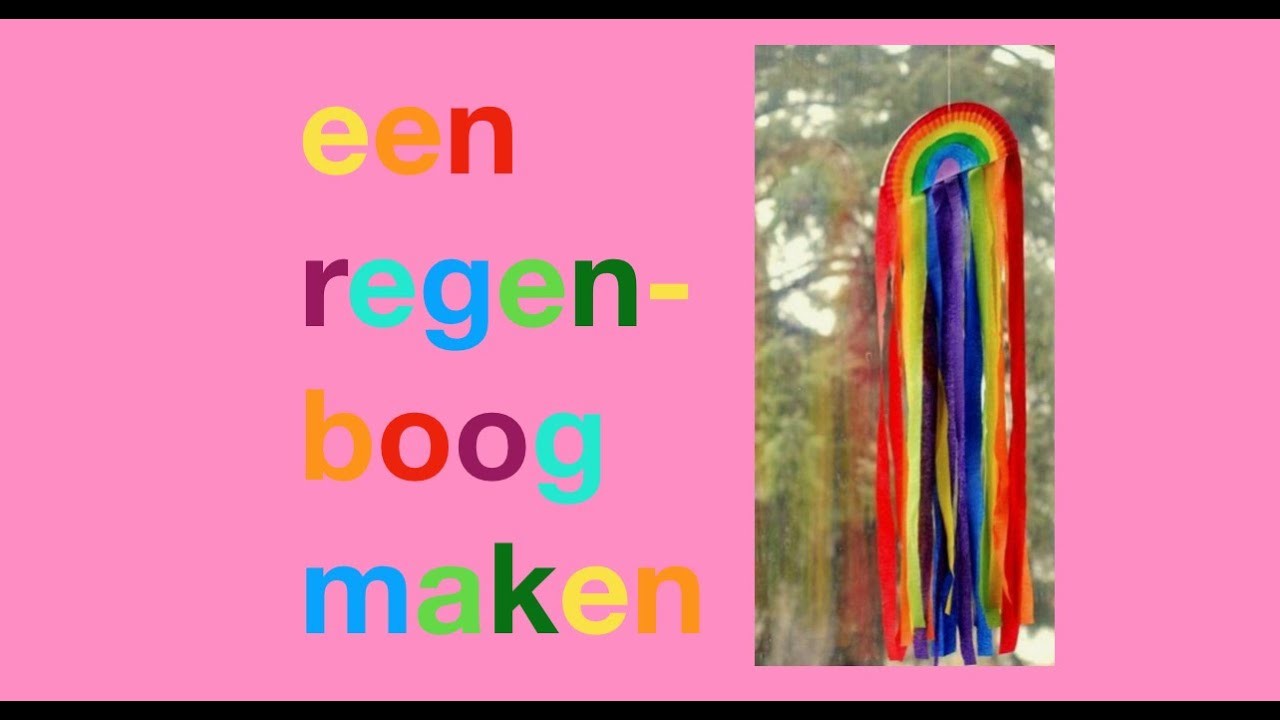 Een regenboog knutselen