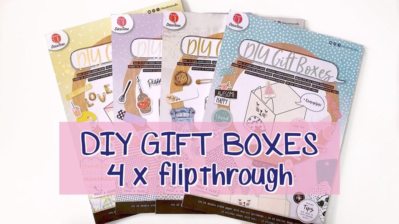 Action vondst: alle DIY GIFT BOXES blokken van DECOTIME CRAFTS | flip through | perfect voor cadeaus