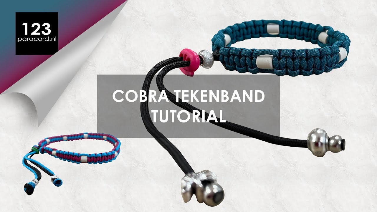 Anti-teken halsband met een Cobra knoop (2 VERSIES!!) | Paracord tutorial NEDERLANDS