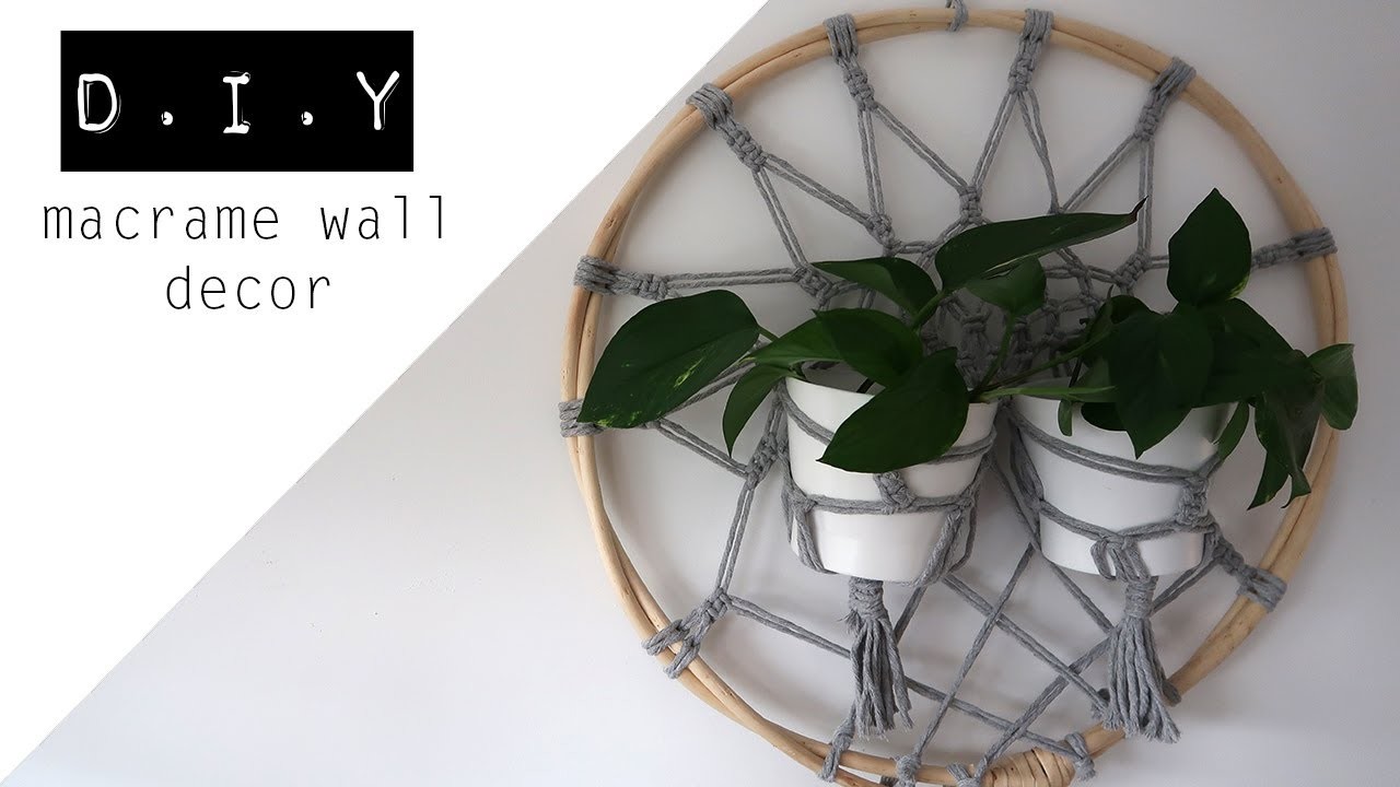 DIY || Macrame plant wall decor