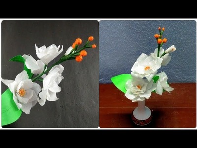 Easy and  beautiful flower with tissue paper I কাগজের ফুল I kagojer ful I कागज़ के फूल I