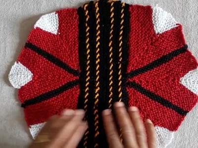 Easy way to making a beautiful woolan Doormat in hindi step by step