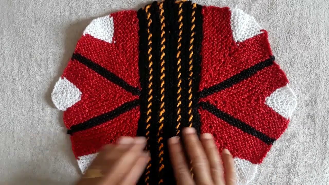 Easy way to making a beautiful woolan Doormat in hindi step by step