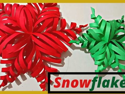 3D paper Snowflakes|Easy steps|