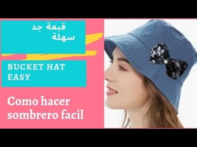 Como hacer un sombrero 2021 | how to make Bucket hat | comment faire un chapeau |  reciclaje | diy