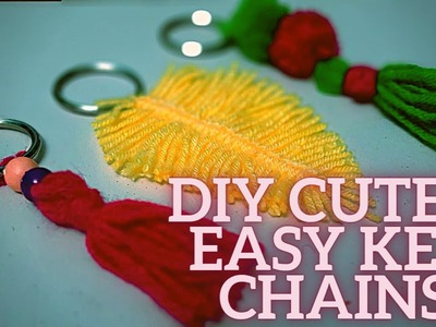 DIY Cute & Easy Key Chains I How to make Key Rings at Home