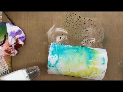 FBLive - Achtergronden maken met Aladine Izink Dye ink sprays met Jenine - 15 mei