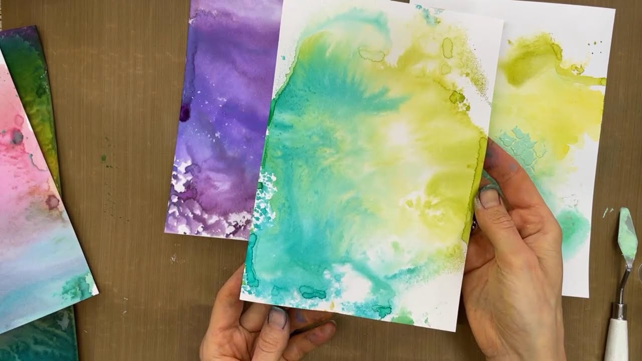 FBLive - Achtergronden maken met Aladine Izink Dye ink sprays met Jenine - 15 mei