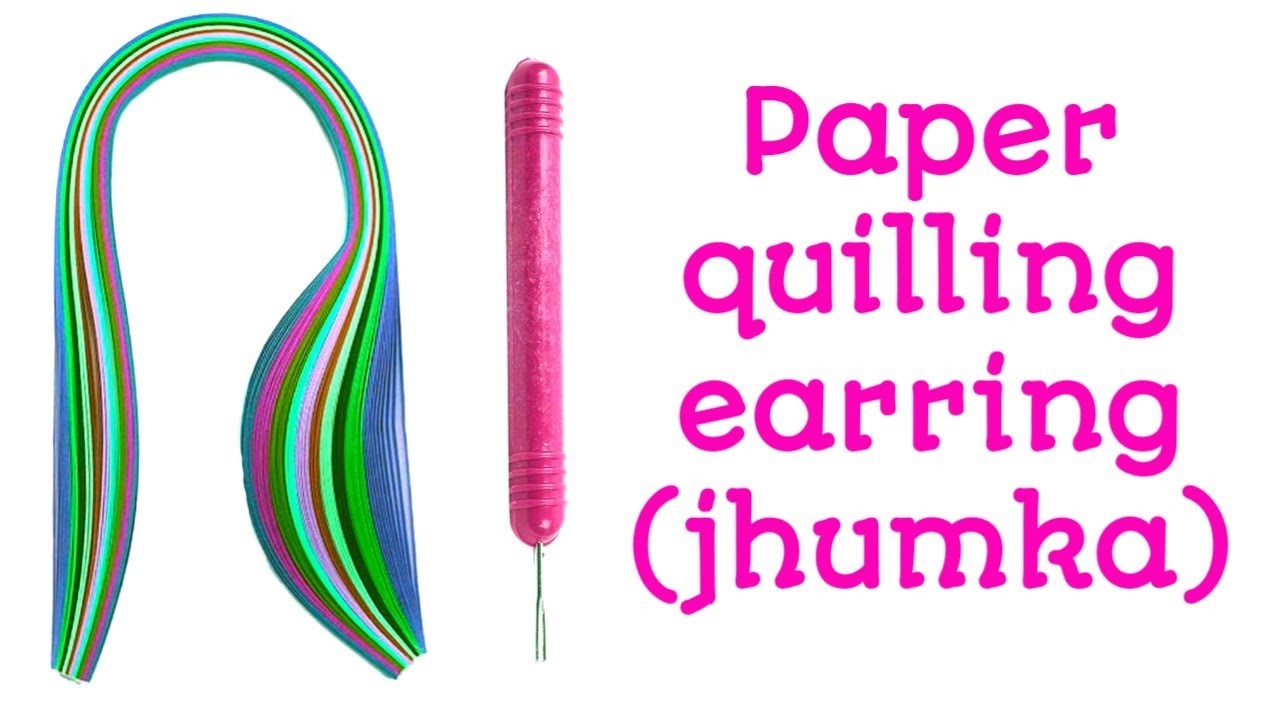 How to make earring in tamil. How to make Paper quilling ear ring in tamil