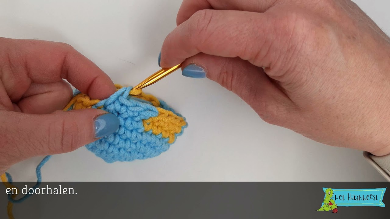 Tutorial: Fair isle steek in het rond voor rechtshandige