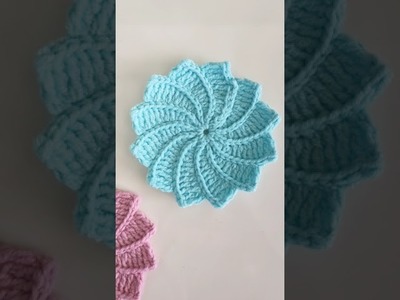 Lotus Bardak Altlığı Ön Gösterimi | Crochet Lotus Coaster Preview