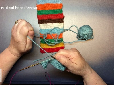 Continentaal leren breien