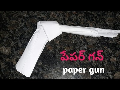 Paper gun easy making || origami paper gun