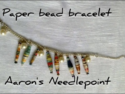 DIY paper bead bracelet