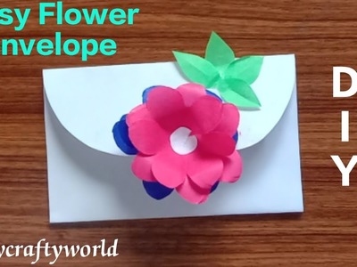 Easy flower envelop |paper envelop | paper craft | flower paper envelop | DIY