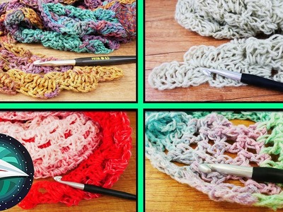 Vier driehoeksdoeken en sjaals voor de zomer | leuke haak ideeën | eenvoudige handleiding