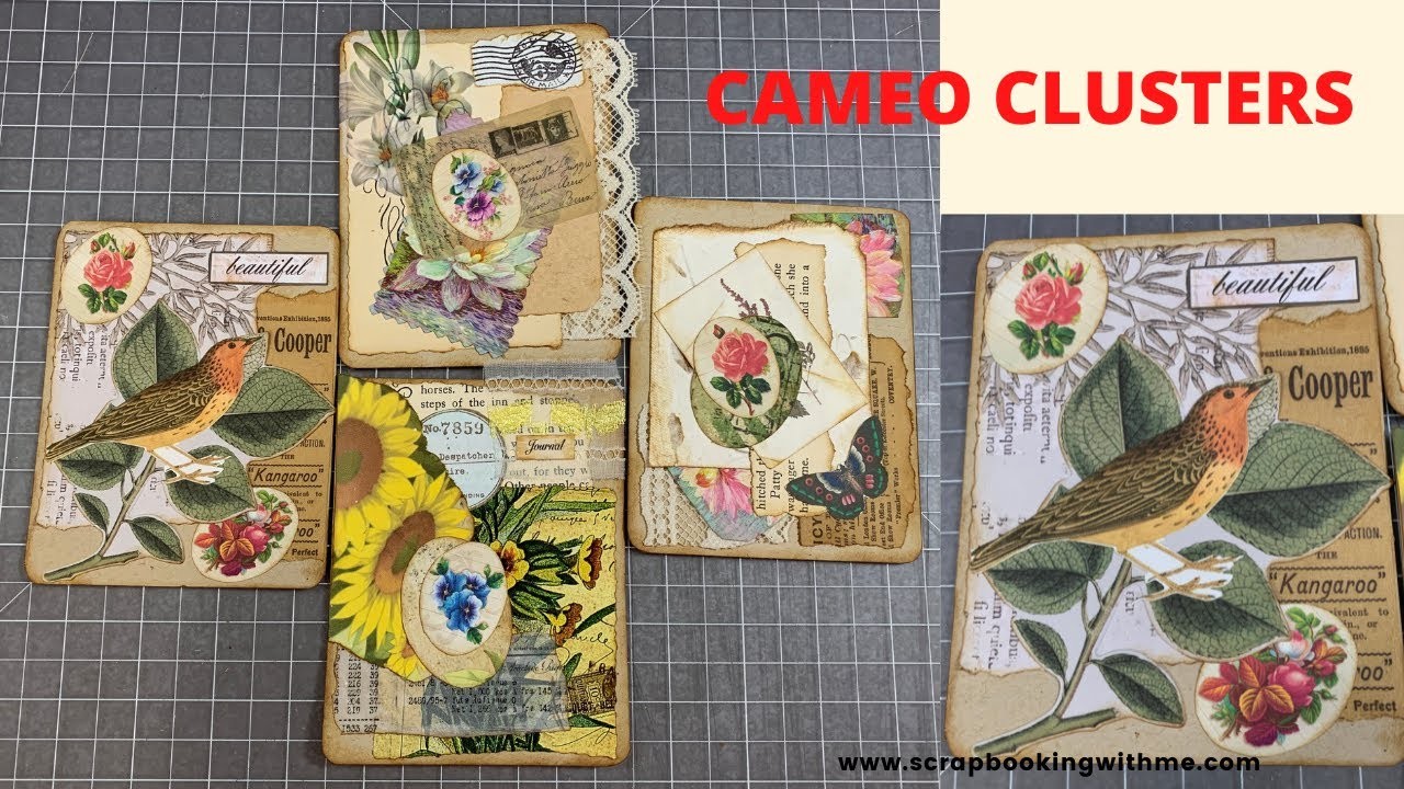 CAMEO CLUSTERS ~ MELINA'S CHALLENGE ~ #msscrapbusters