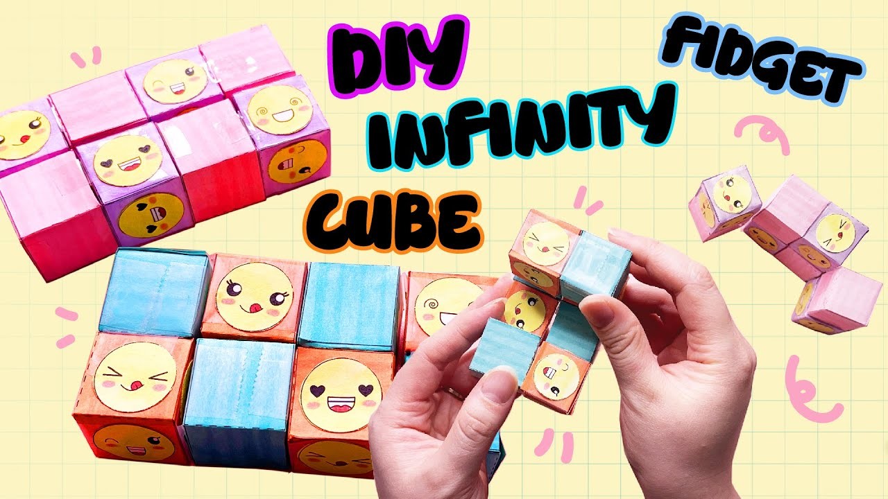 DIY Infinity Cube Fidget Toy | FREE Printable Template