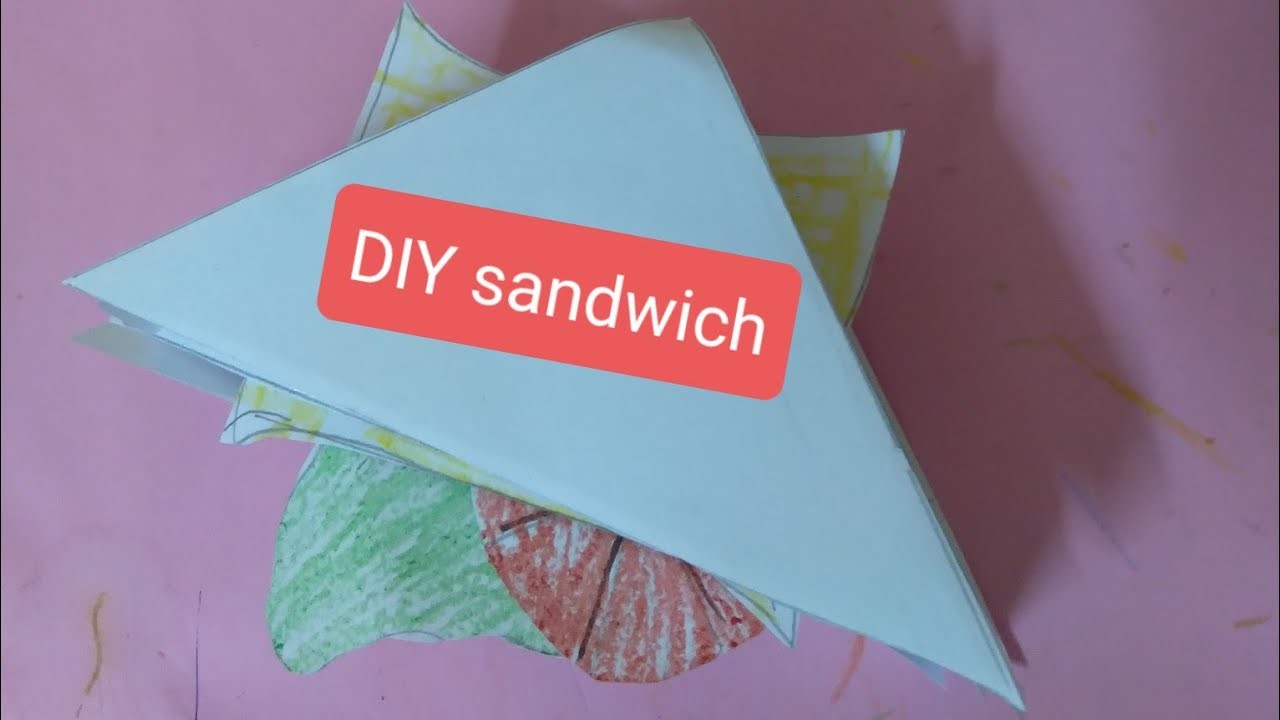 DIY paper sandwich.origami sandwich easy.