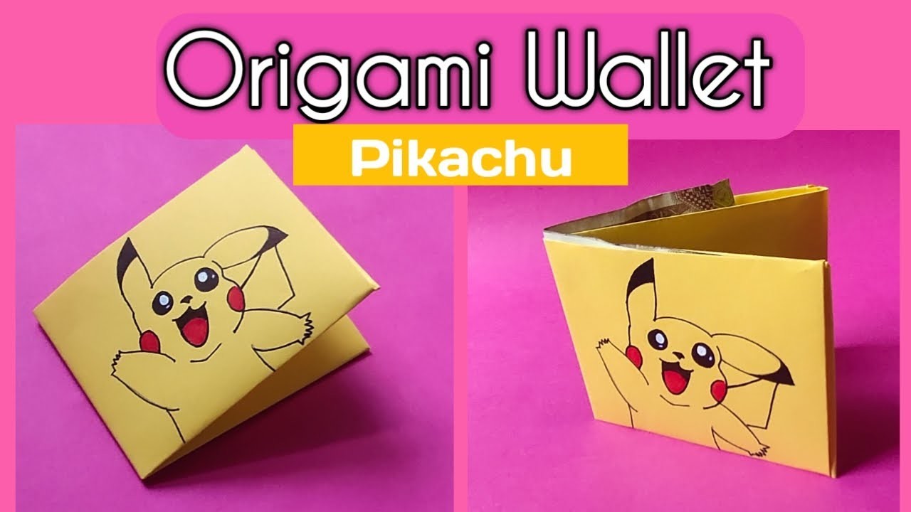 Origami wallet I Pikachu wallet I DIY wallet I Pikachu