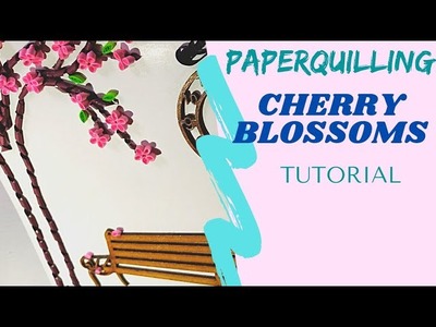 Paper quilling tutorial Cherry Blossoms Garden #craft #quilling #craft #diy