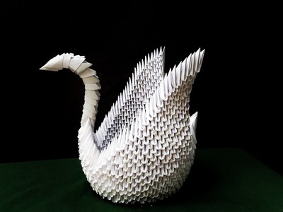 3D origami swan  #shorts #short #shortvideo