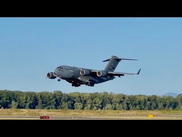 C-17 Globemaster Plane Landing