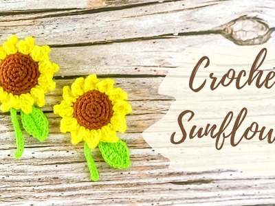 Crochet Sunflower 鉤針向日葵太陽花 ???? - Easy For Crochet Beginners ひまわり