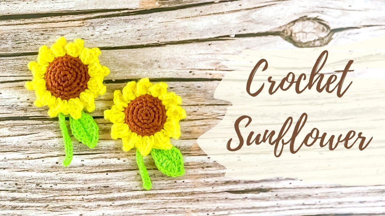 Crochet Sunflower 鉤針向日葵太陽花 ???? - Easy For Crochet Beginners ひまわり