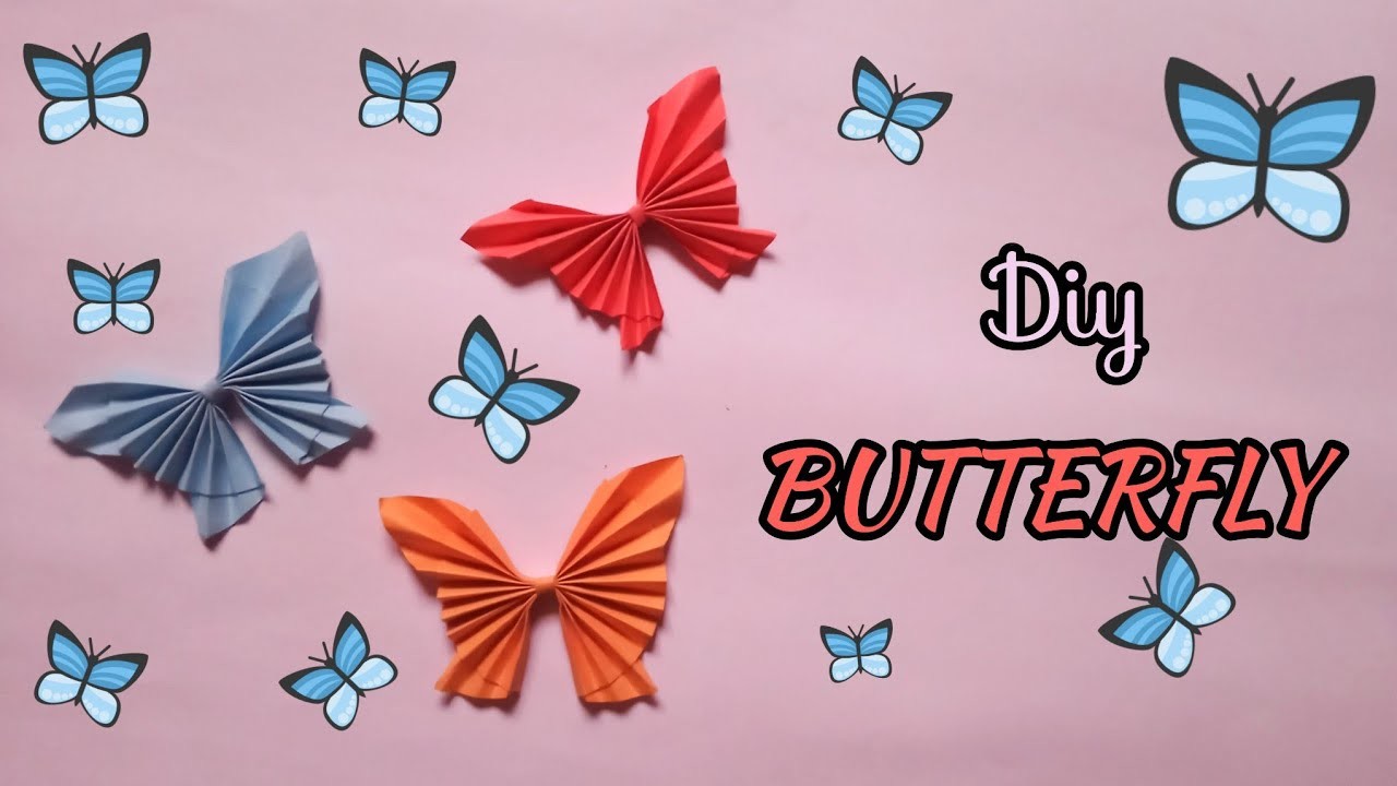 DIY ORIGAMI BUTTERFLY || DIY PAPER BUTTERFLY || DIY BUTTERFLY || DIY BUTTERFLY EASY.#shorts