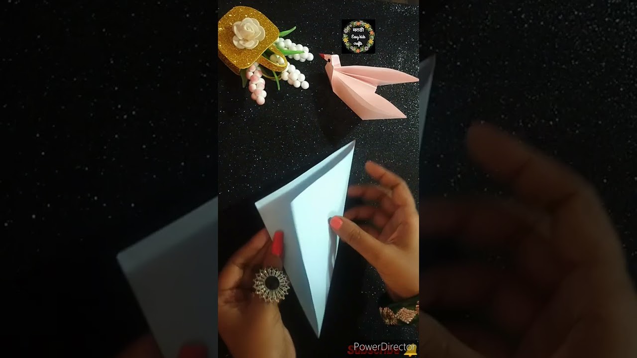 How to make paper swan.#shorts.#हंस #easycraft.origami craft. #marathieasykidscraft #papercraft