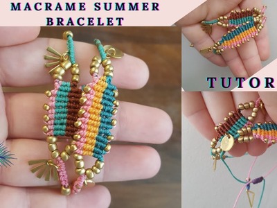 Macrame summer bracelet│DIY