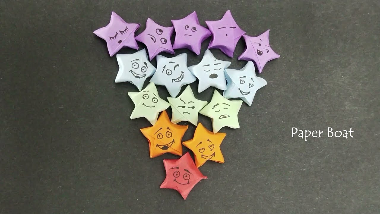 Origami Lucky Star Tutorial ⭐️ Easy DIY ⭐️