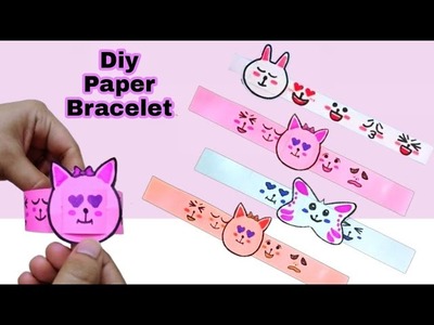 DIY Paper Bracelet || Origami Bracelet || kids Craft || Paper Craft || Easy Origami || DIY