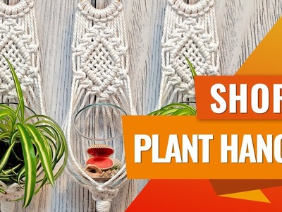 Macrame Plant Hanger DIY | Macrame DIY | Short Macrame Plant Hanger