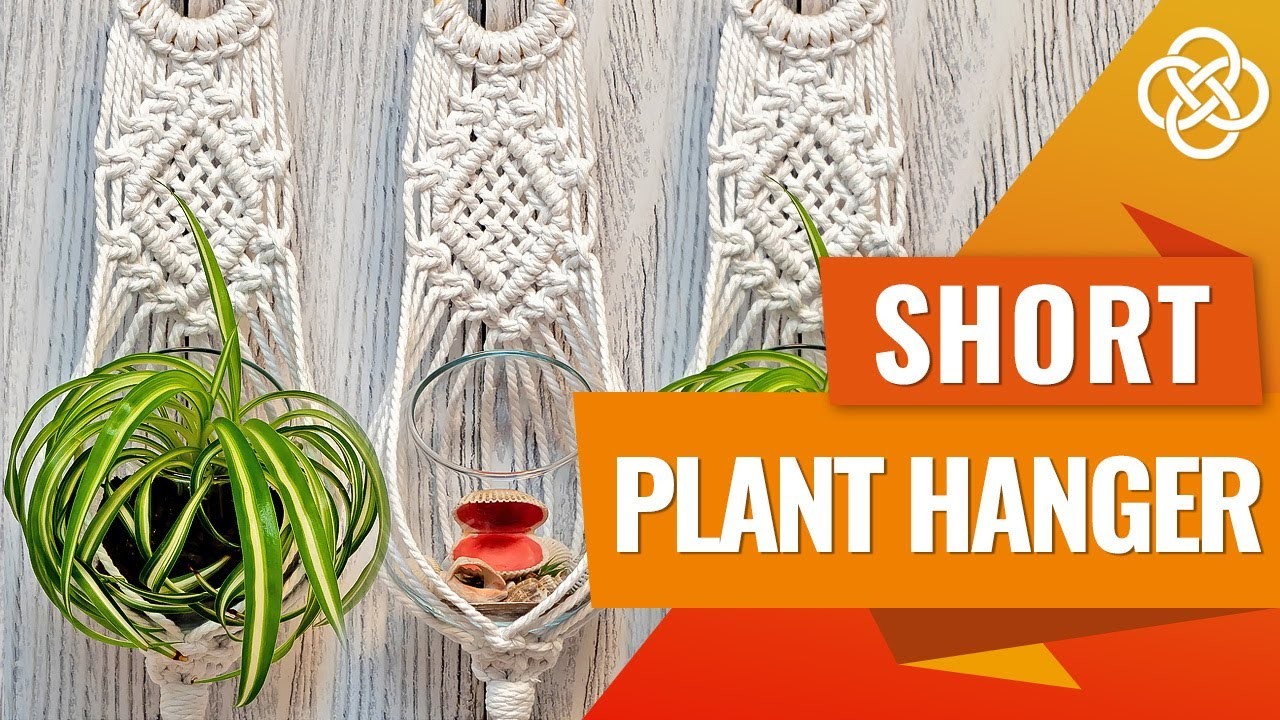 Macrame Plant Hanger DIY | Macrame DIY | Short Macrame Plant Hanger