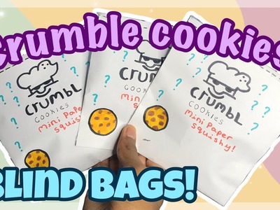 OPENING DIY CRUMBL COOKIES PAPER SQUISHY BLIND BAGS!