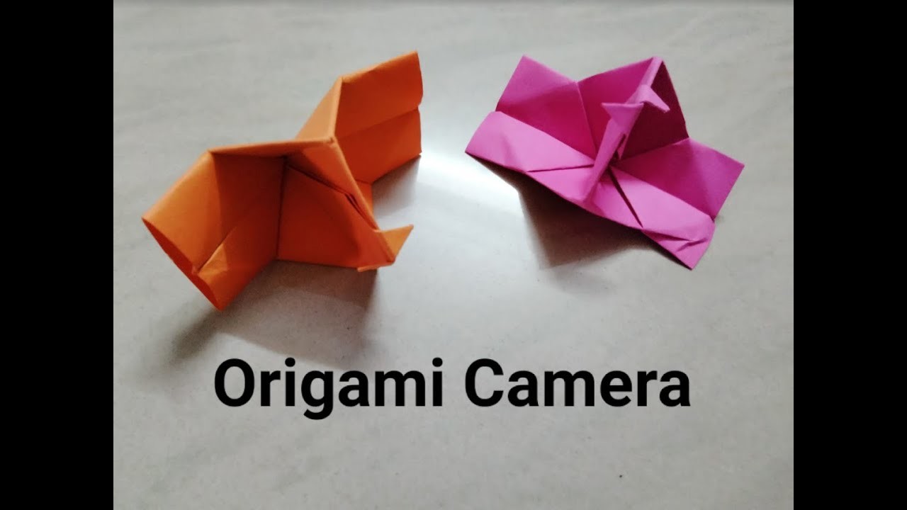 Origami Camera with a Shutter #origami #camera