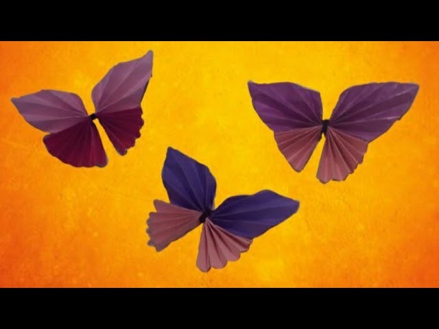 කොලයකින් සමනලුන් ලේසියෙන්ම හදමු | Easy paper butterfly