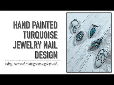 Turquoise Jewelry Nail Design