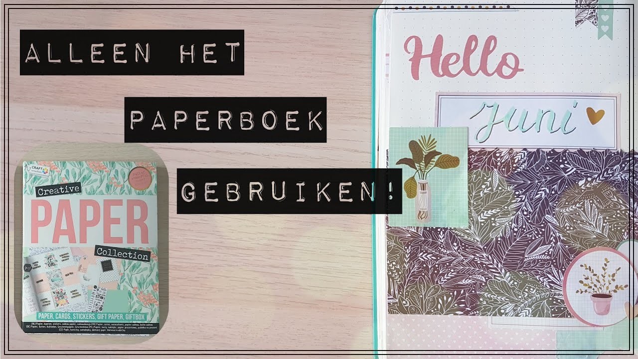 Bullet Journal Decoreren ◆ Action Creative Paper Collection ◆ Juni 2020 ◆ NL