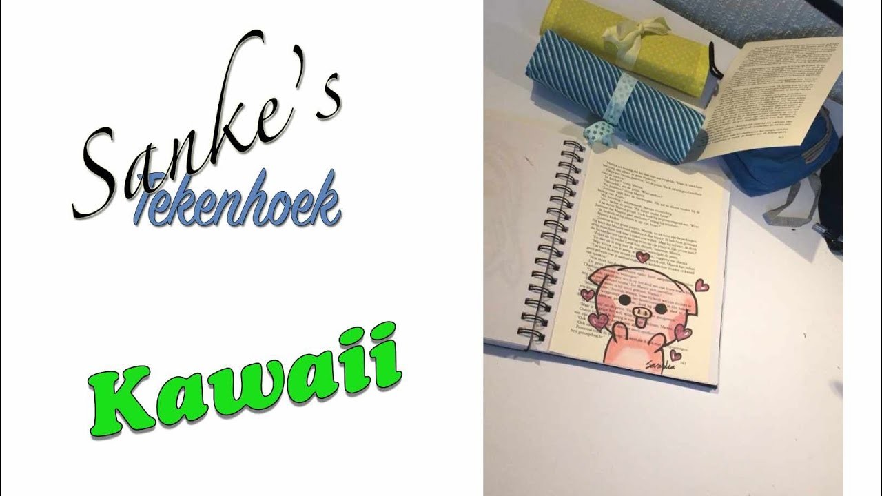 Hoe teken je een schattig varkentje - kawaii
