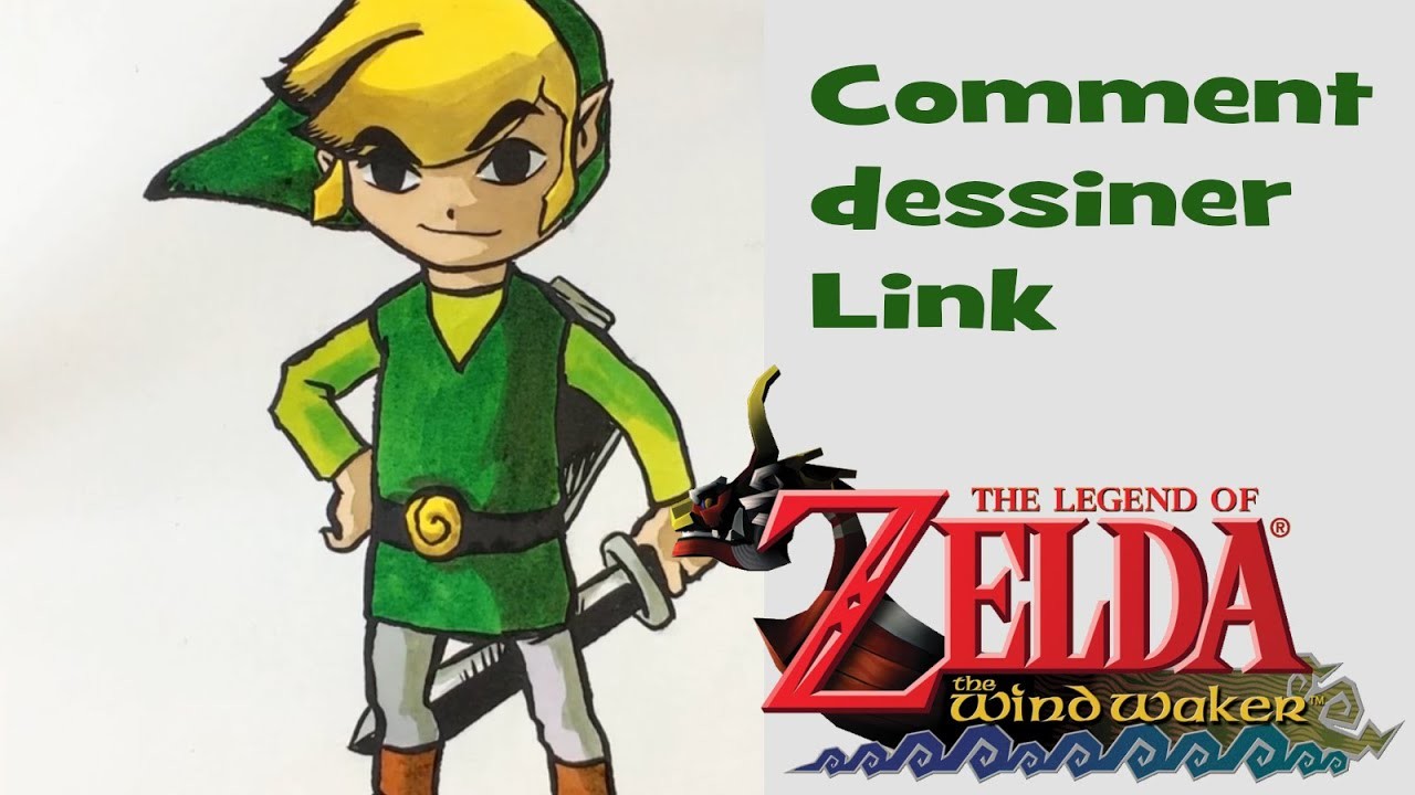 Tuto dessin - 07 - Dessiner Link - Zelda Wind Waker