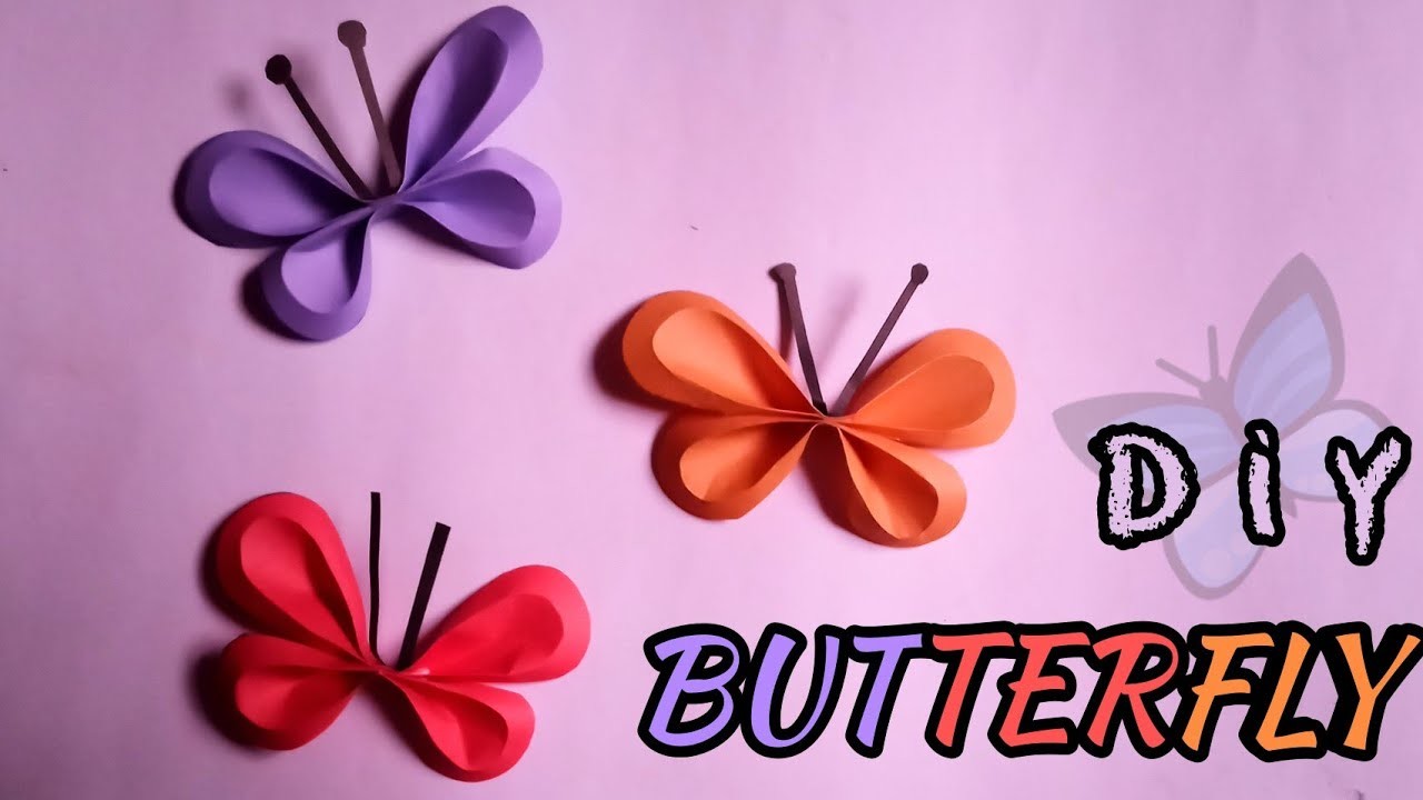 DIY PAPER BUTTERFLY || DIY BUTTERFLY || ORIGAMI BUTTERFLY || EASY PAPER BUTTERFLY MAKING.#shorts