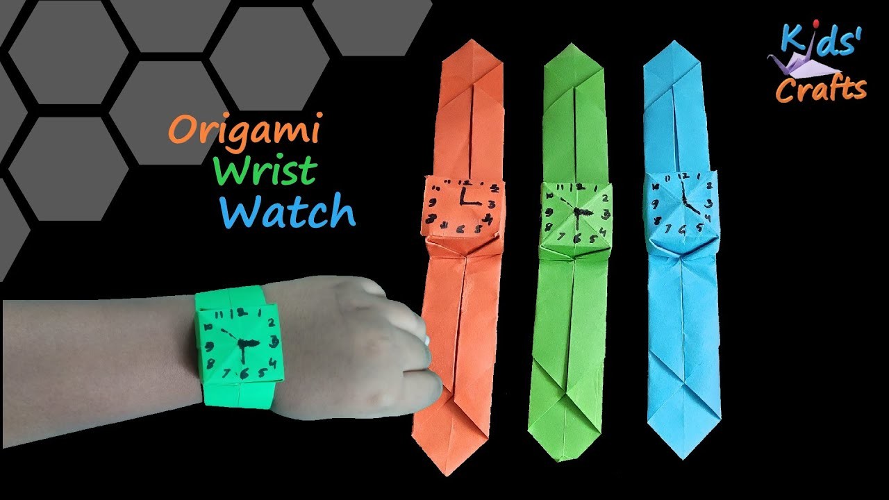 How to make an Origami Wrist Watch | Easy DIY Paper Watch | কাগজের ঘড়ি